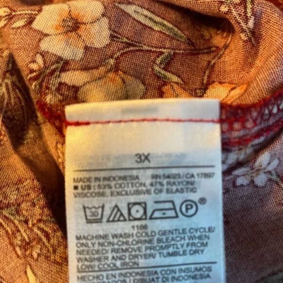 Old Navy Flutter-Sleeve Floral Maxi Dress 3X Cottagecore Prairie Peasant - Picture 10 of 10